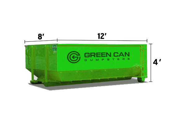 Book Now! 10-yard Green Can Dumpster