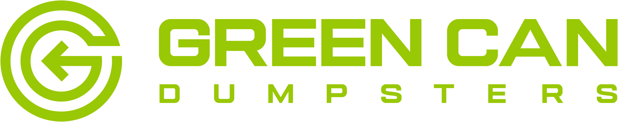Green Can Dumpsters Logo Image