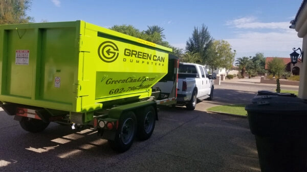 Driveway Friendly Dumpster Delivery Litchfield Park Arizona.